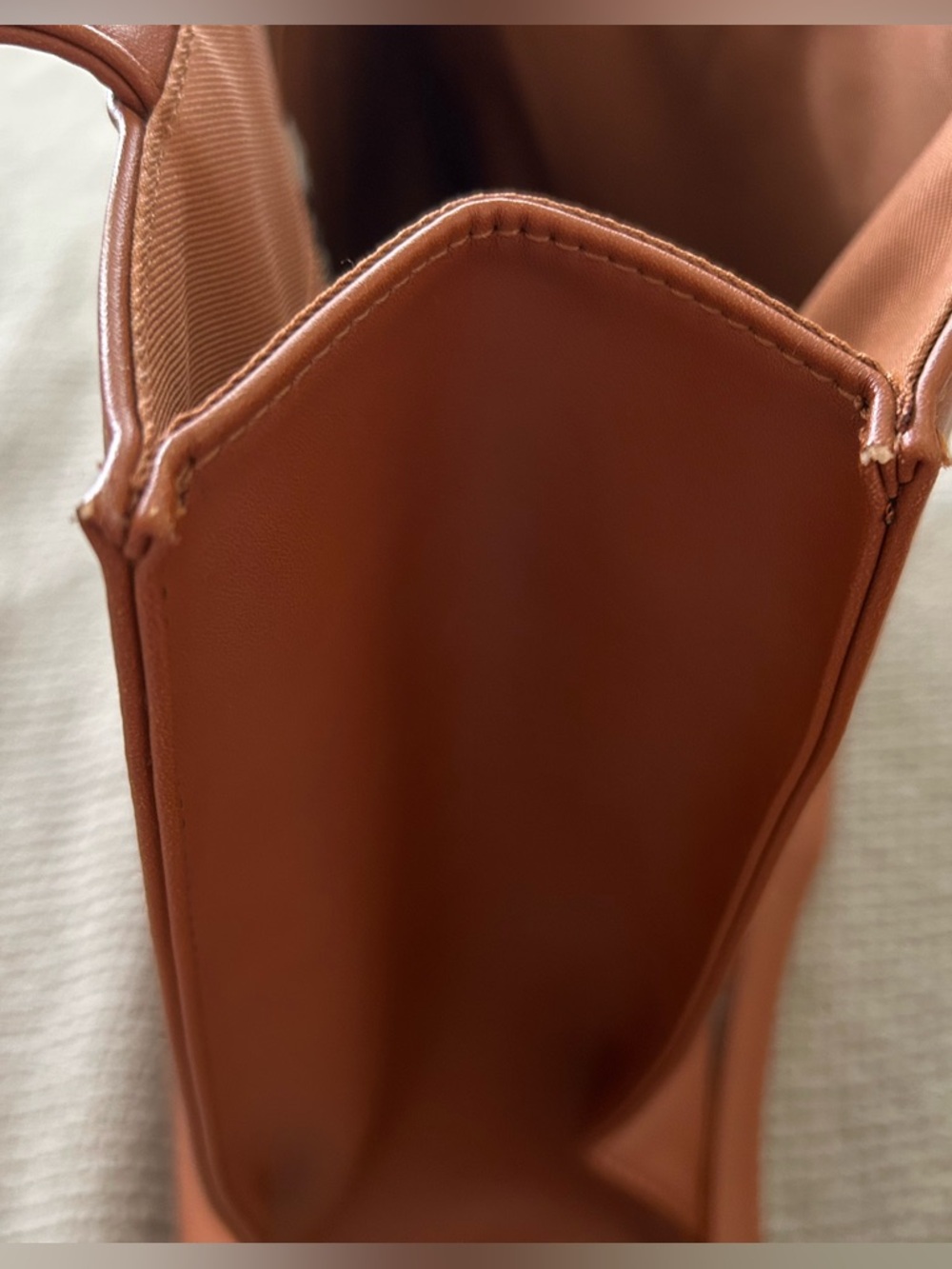 Medium Tan Telfar Shopping Bag - Picture 7 of 7